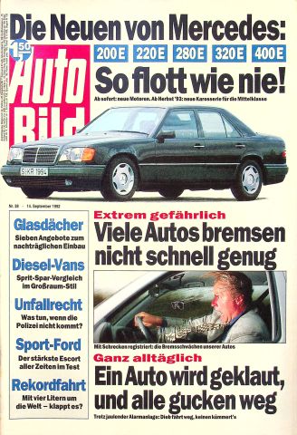 Deckblatt Auto Bild (38/1992)
